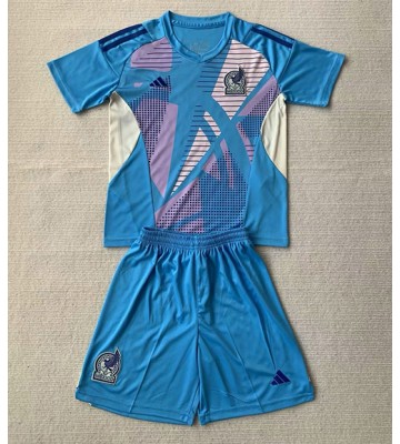 Mexico Målmand Replika Babytøj Udebanesæt Børn Copa America 2024 Kortærmet (+ Korte bukser)